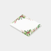 Kerst Hulst Bessen Feestdag Post-it® Notes (Schuin)