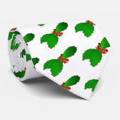 Kerst hulst bladeren stropdas (Opgerold)