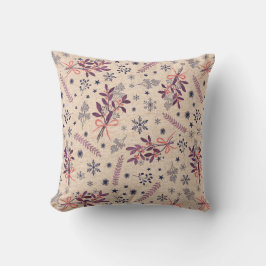 Kerst hulst boeket - Crème Beige Kussen