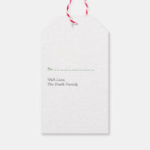 Kerst Hulst Cadeaubijsluiter Cadeaulabel (Achterkant)