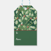 Kerst Hulst Cadeaulabel (Voorkant)
