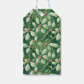 Kerst Hulst Cadeaulabel (Achterkant)