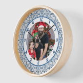 Kerst hulst en bloemblaadjes tegels lijst (Hoek)
