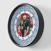 Kerst hulst en bloemblaadjes tegels lijst (Hoek)
