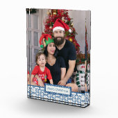 Kerst hulst en bloemblaadjes tegels lijst fotoblokken (Rechts)