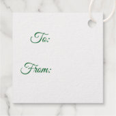 Kerst hulst folie favorietlabels bedankjes labels (Achterkant)