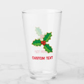 Kerst Hulst Glas (Voorkant)