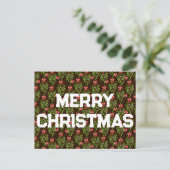 Kerst Hulst - Kerstkaart Feestdagenkaart (Staand voorkant)