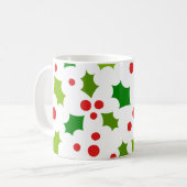 Kerst hulst mok (Voorkant links)