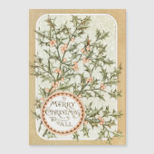 Kerst Hulst Mooie Antieke Groet (Voorkant)