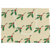 Kerst-Hulst Naambordje Cadeautas (Achterkant)