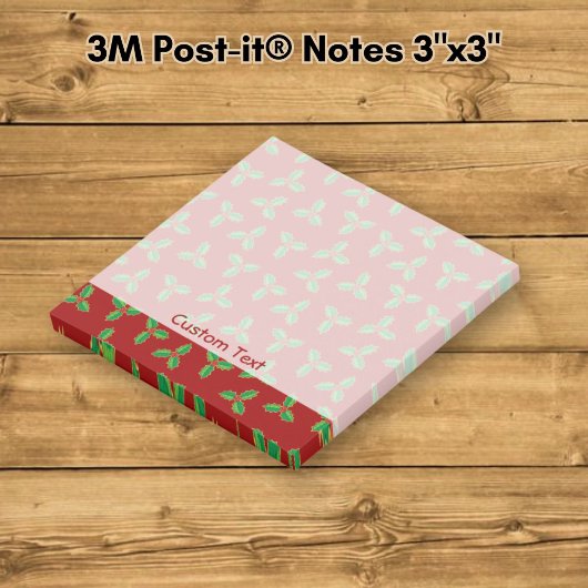Kerst Hulst Patroon Post-it® Notes