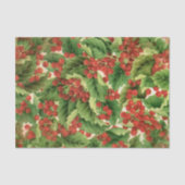 Kerst hulst patroon weefsel papier (Voorkant)