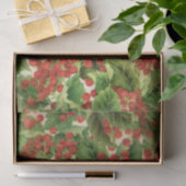 Kerst hulst patroon weefsel papier (Geschenk)