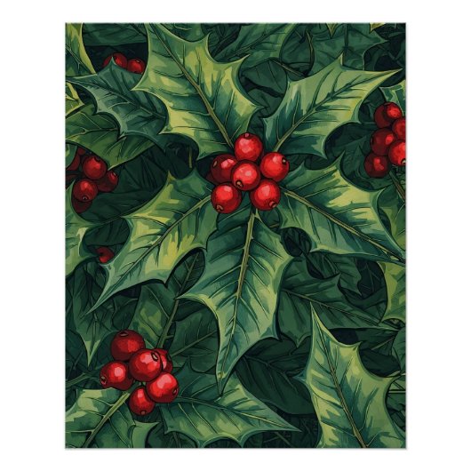 Kerst Hulst Perfect Poster (Voorkant)