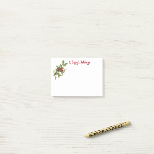 Kerst Hulst Post-it® Notes (Op bureau)