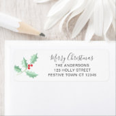 Kerst Hulst Retouradres Etiket (Insitu)