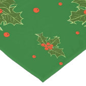 Kerst Hulst Rode Bessen Lange Tafelloper (Hoek)