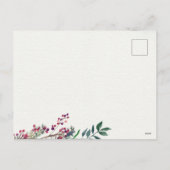 Kerst hulst, rode kardinaal, vakantie Briefkaart (Achterkant)