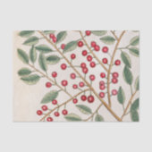 Kerst Hulst Tissue Papier Kerstvakantie (Voorkant)