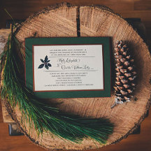 Kerst-Hulst Trouwuitnodiging
