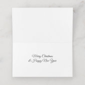 Kerst hulst zitplaats kaart plaatskaartje (Binnenkant ongevouwen)