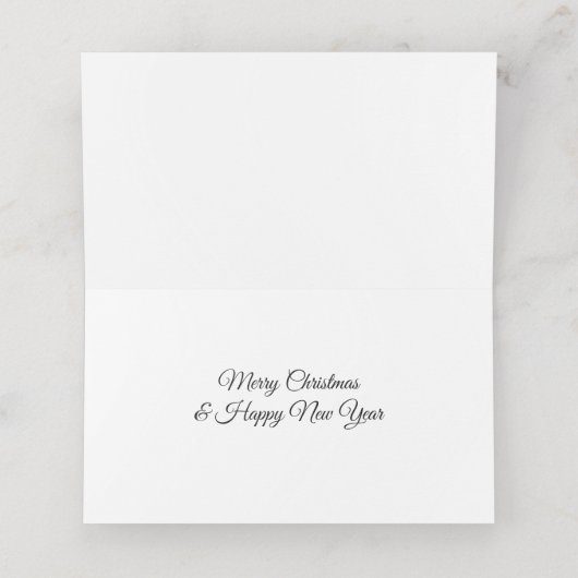 Kerst hulst zitplaats kaart plaatskaartje (Binnenkant ongevouwen)