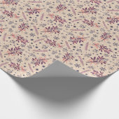 Kerst hulstboeket - Cream Beige Cadeaupapier (Hoek)