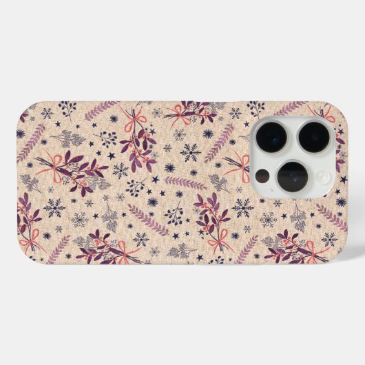 Kerst hulstboeket - Cream Beige Case-Mate iPhone Case (Achterkant (horizontaal))