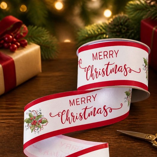 Kerst hulsttak 3" brede lint