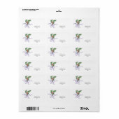 Kerst hulsttak etiket (Full Sheet)