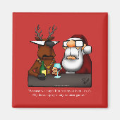 Kerst Humor Koelkastmagneet Magneet (Voorkant)