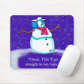Kerst Humor Mousepad voor haar Muismat (Met muis)