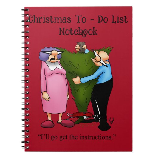 Kerst Humor te doen - Notitieboek cadeau (Voorkant)
