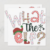 Kerst Humor: Wat de Elf? (Voorkant / Achterkant)