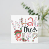 Kerst Humor: Wat de Elf? (Staand voorkant)