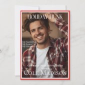 Kerst Hunk Magazine omslag Kerstkaart (Voorkant)