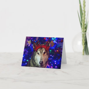 Kerst Husky Bedankkaart
