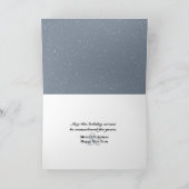 Kerst Husky en Sneeuwman in de winter Bossen Kaart (Binnen)