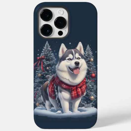 Kerst Husky Hond Magic Xmas Vakantie Geest Case-Mate iPhone Case (Achterkant)