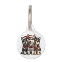 Kerst Husky Honden