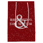 Kerst Husky met rode sjaal Medium Cadeauzakje (Achterkant)