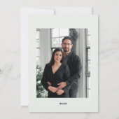 Kerst Huwelijk Bewaar de Datum Foto Kaart (Achterkant)
