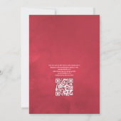 Kerst Huwelijk Hulst QR Code RSVP Kaart (Achterkant)