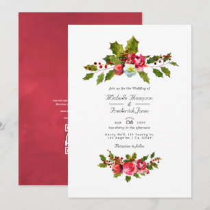Kerst Huwelijk Hulst QR Code RSVP Kaart