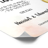 Kerst Huwelijk Pimp je Prosecco Bord Poster (Hoek)