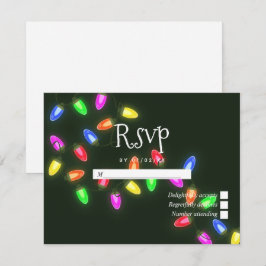 Kerst Huwelijk RSVP Kaartje