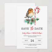 Kerst Huwelijk Save The Date (Voorkant / Achterkant)