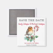 Kerst Huwelijk Save The Date Magneet (Voorkant / Achterkant)