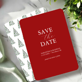 Kerst Huwelijk "Save The Date" Uitnodigingen